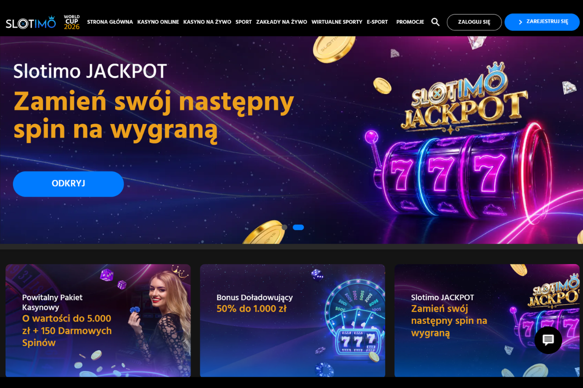 Slotimo kasyno z obsługą BLIK